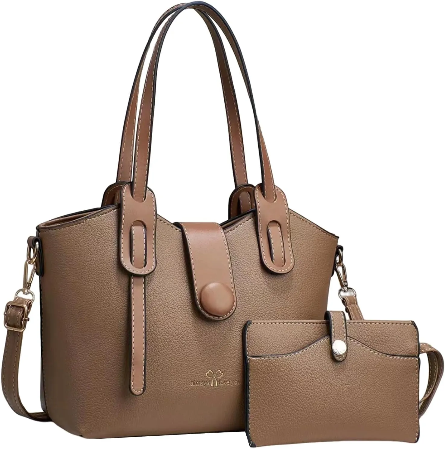 2 Packet Laptop Tote Bag for Women Waterproof Leather Computer Bags Women Business Office Work Bag Briefcase