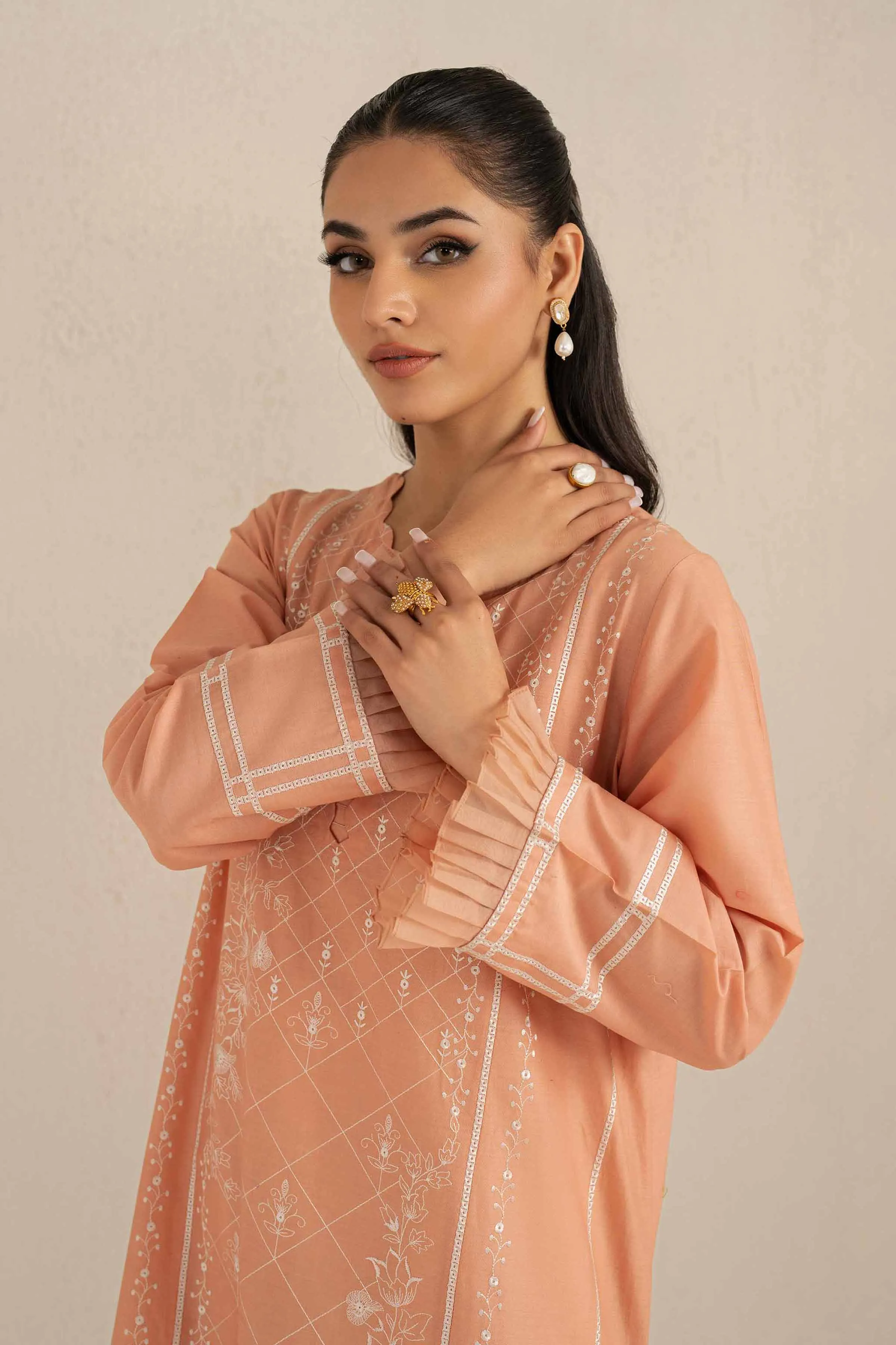 2 Piece - Embroidered Suit - KFS25-05