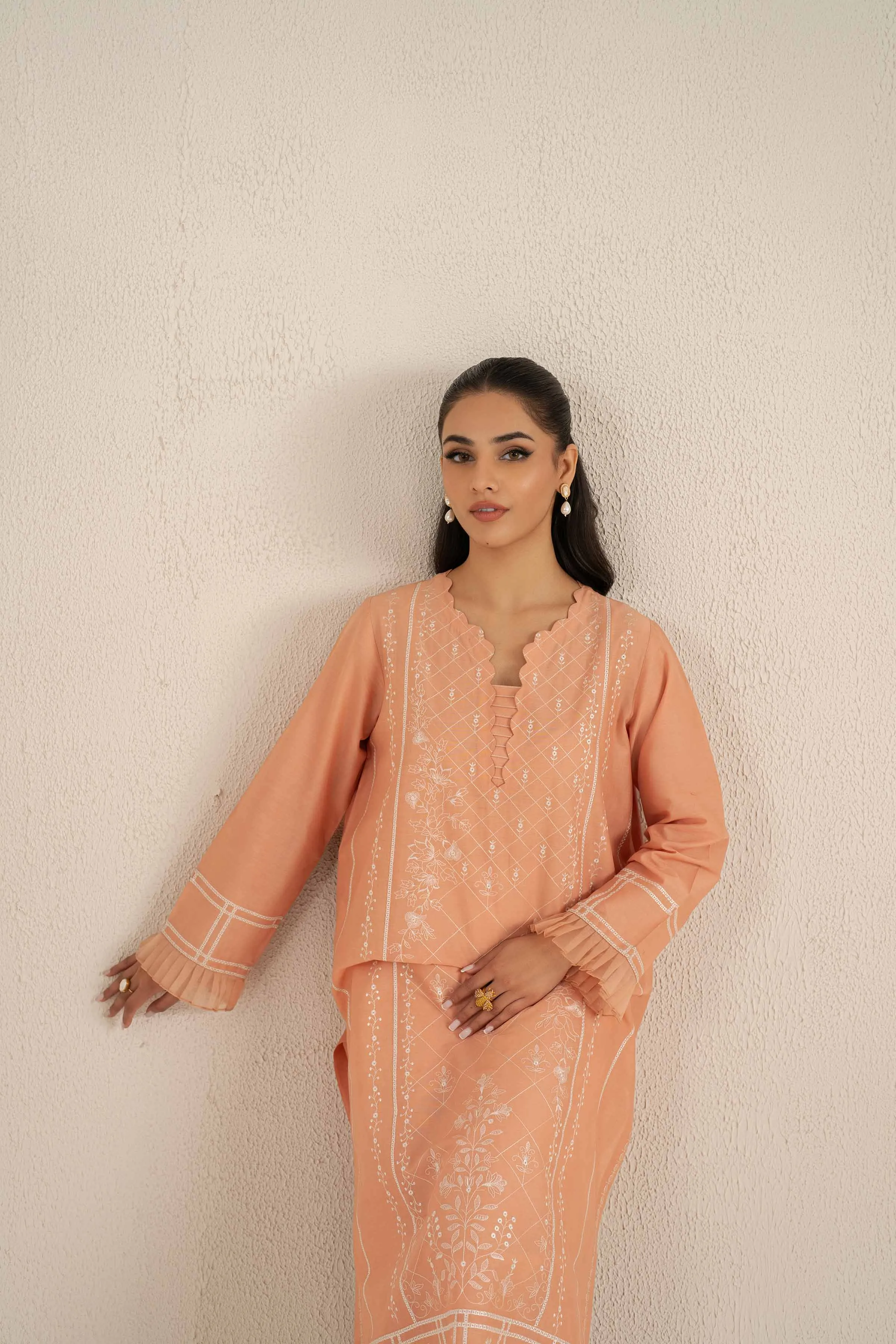 2 Piece - Embroidered Suit - KFS25-05