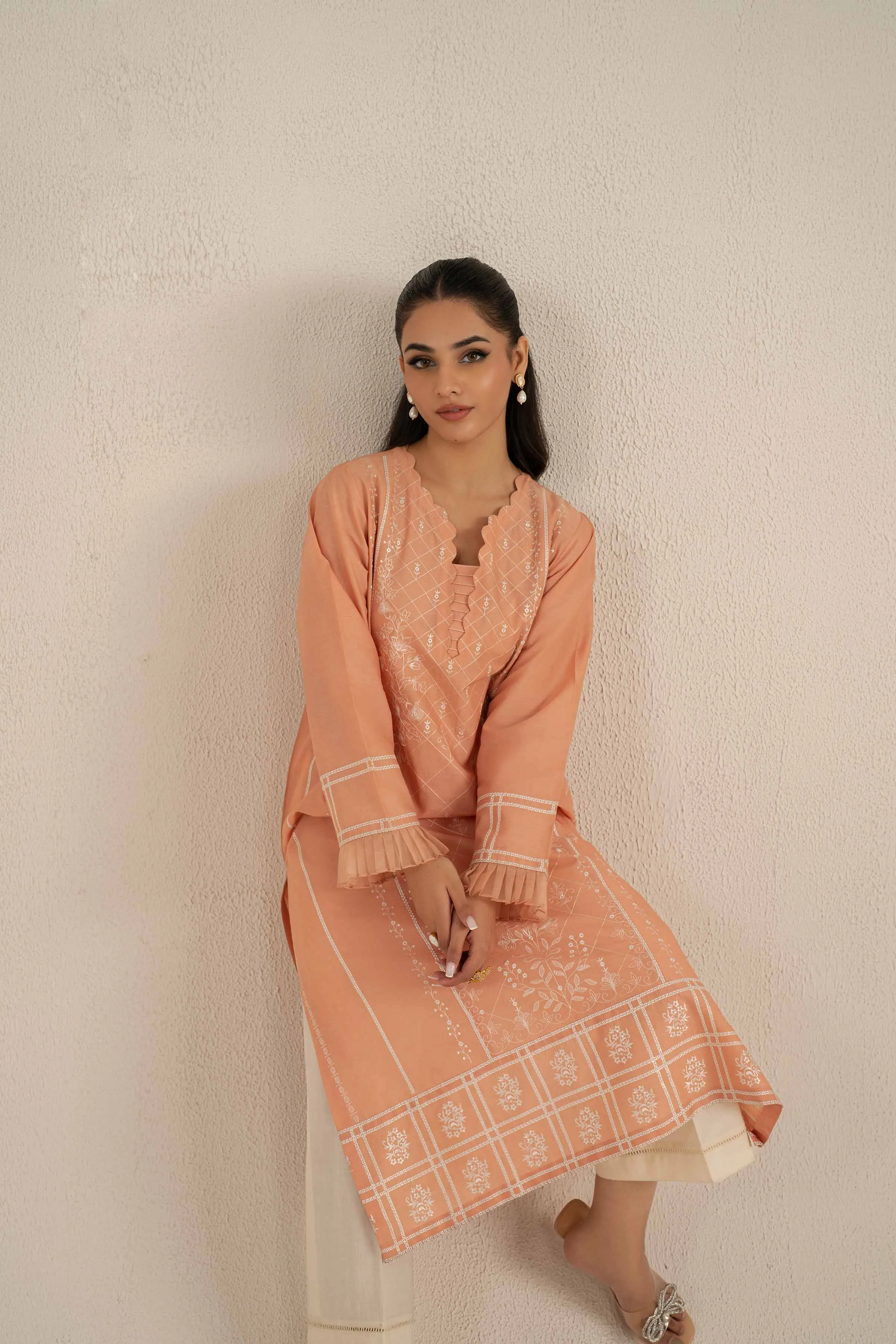 2 Piece - Embroidered Suit - KFS25-05