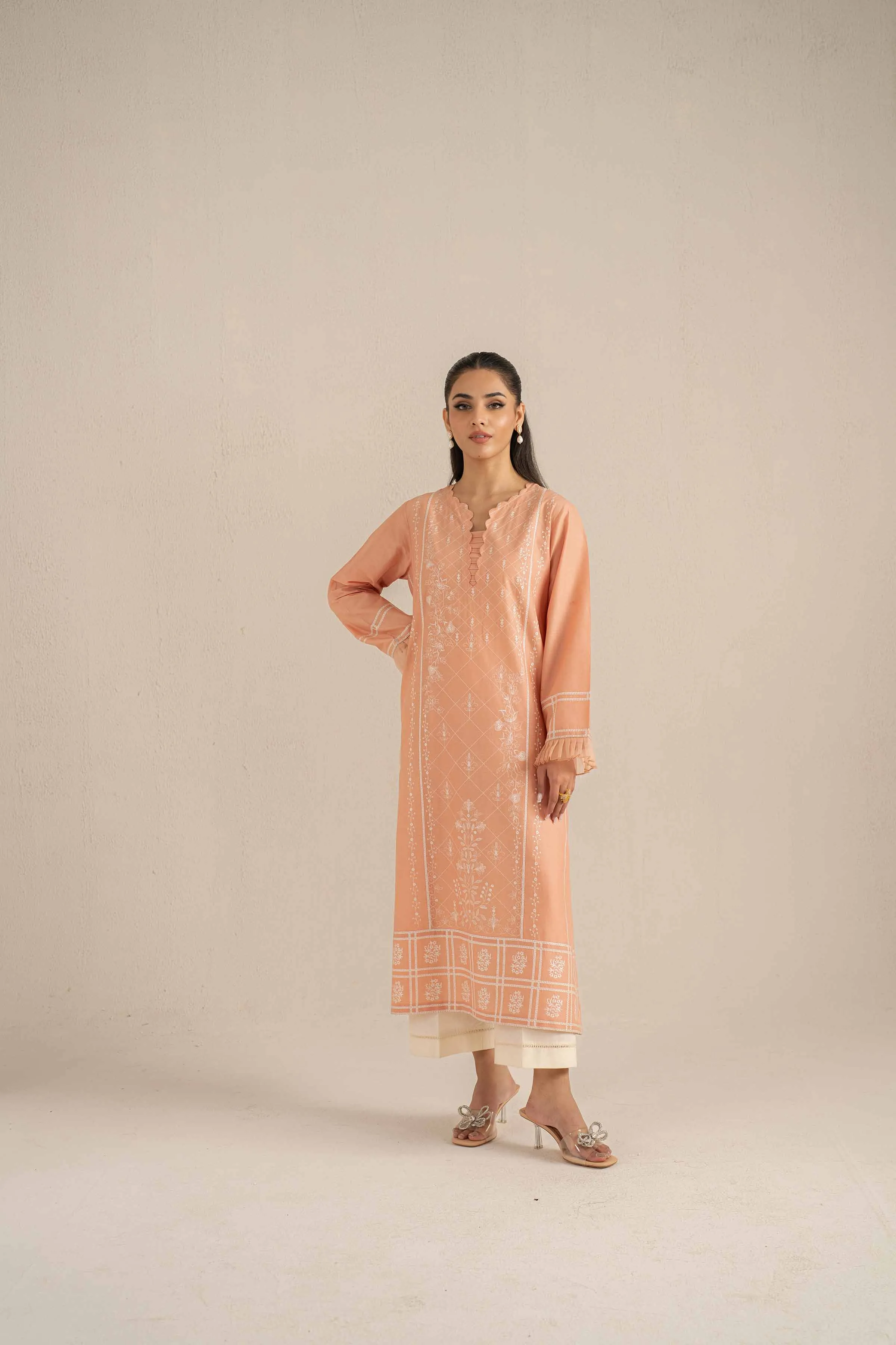 2 Piece - Embroidered Suit - KFS25-05