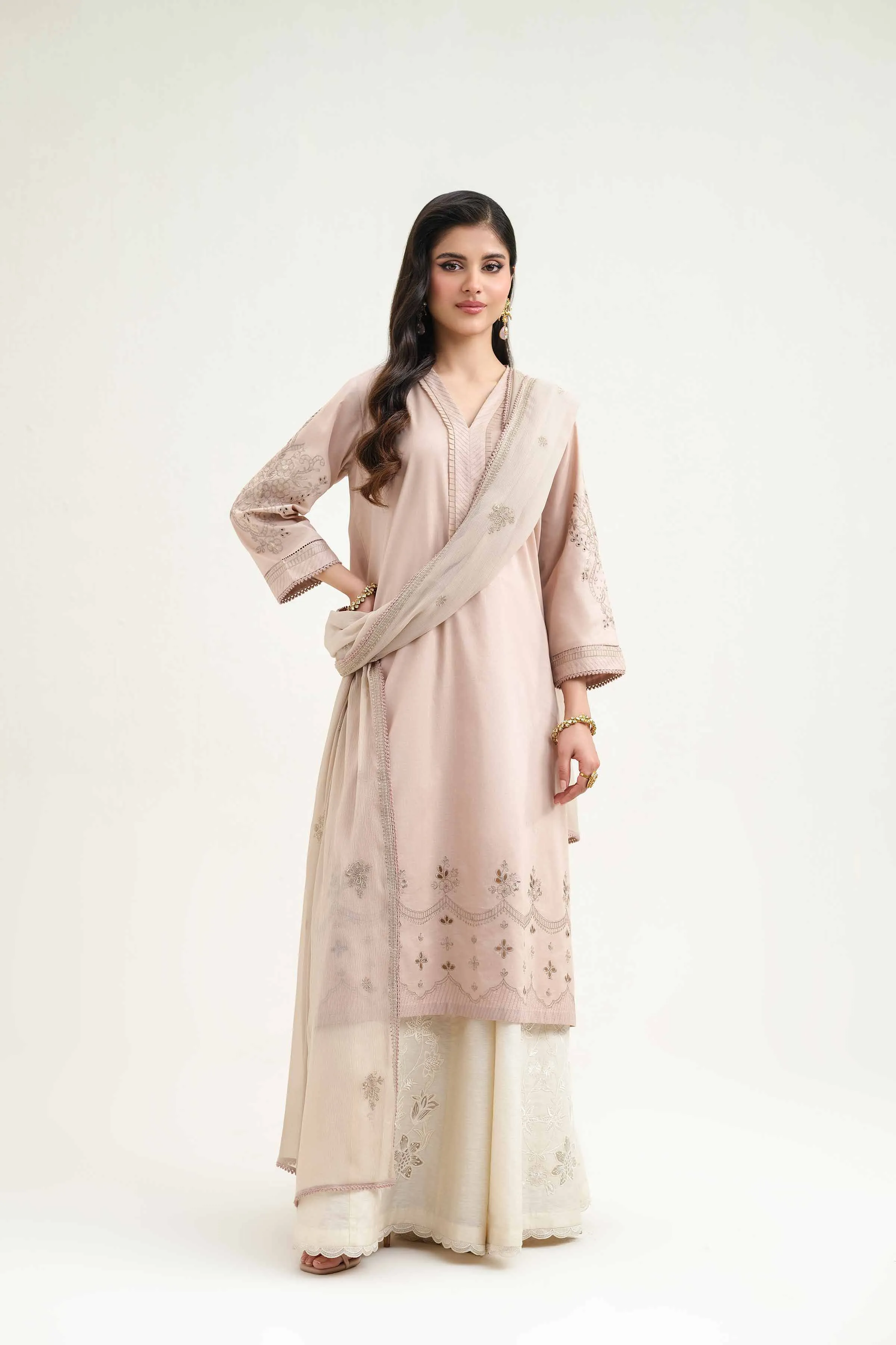 2 Piece - Embroidered Suit - KFS25-46