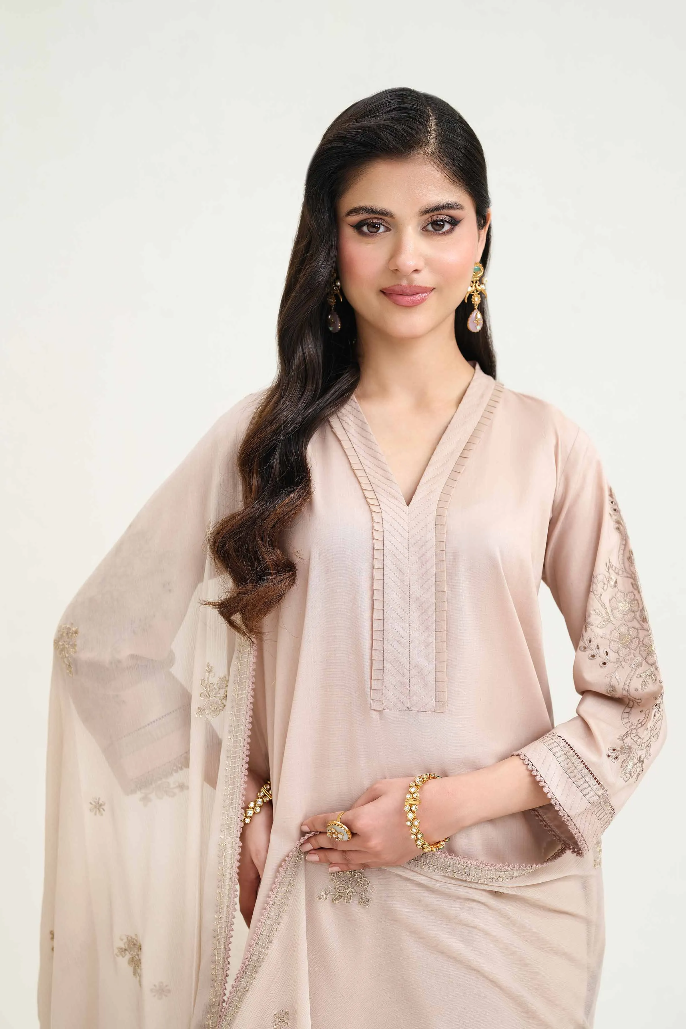 2 Piece - Embroidered Suit - KFS25-46