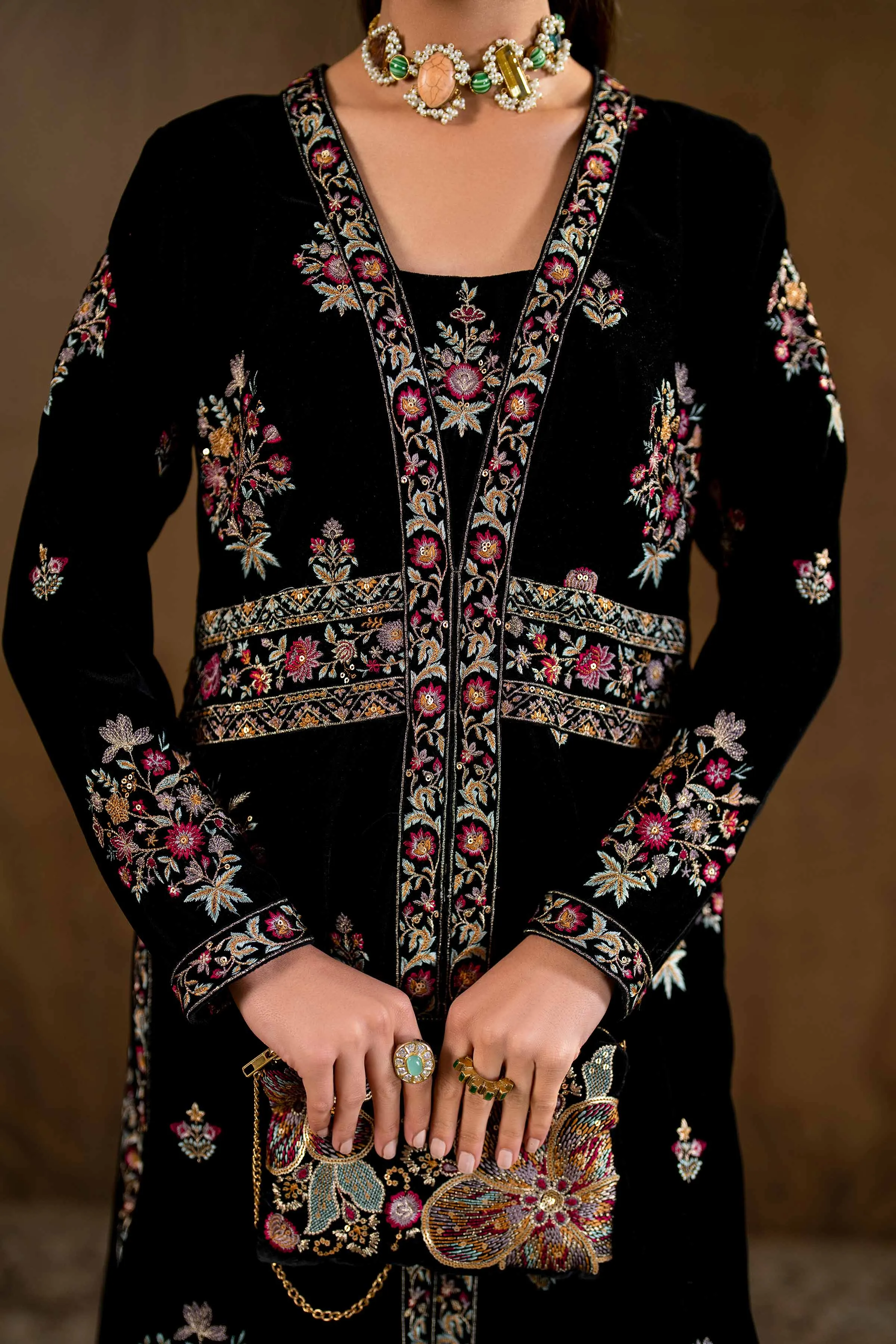 2 Piece - Embroidered Suit - KFW24-02