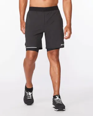 2XU Mens Aero 2-in-1 7 Inch Shorts