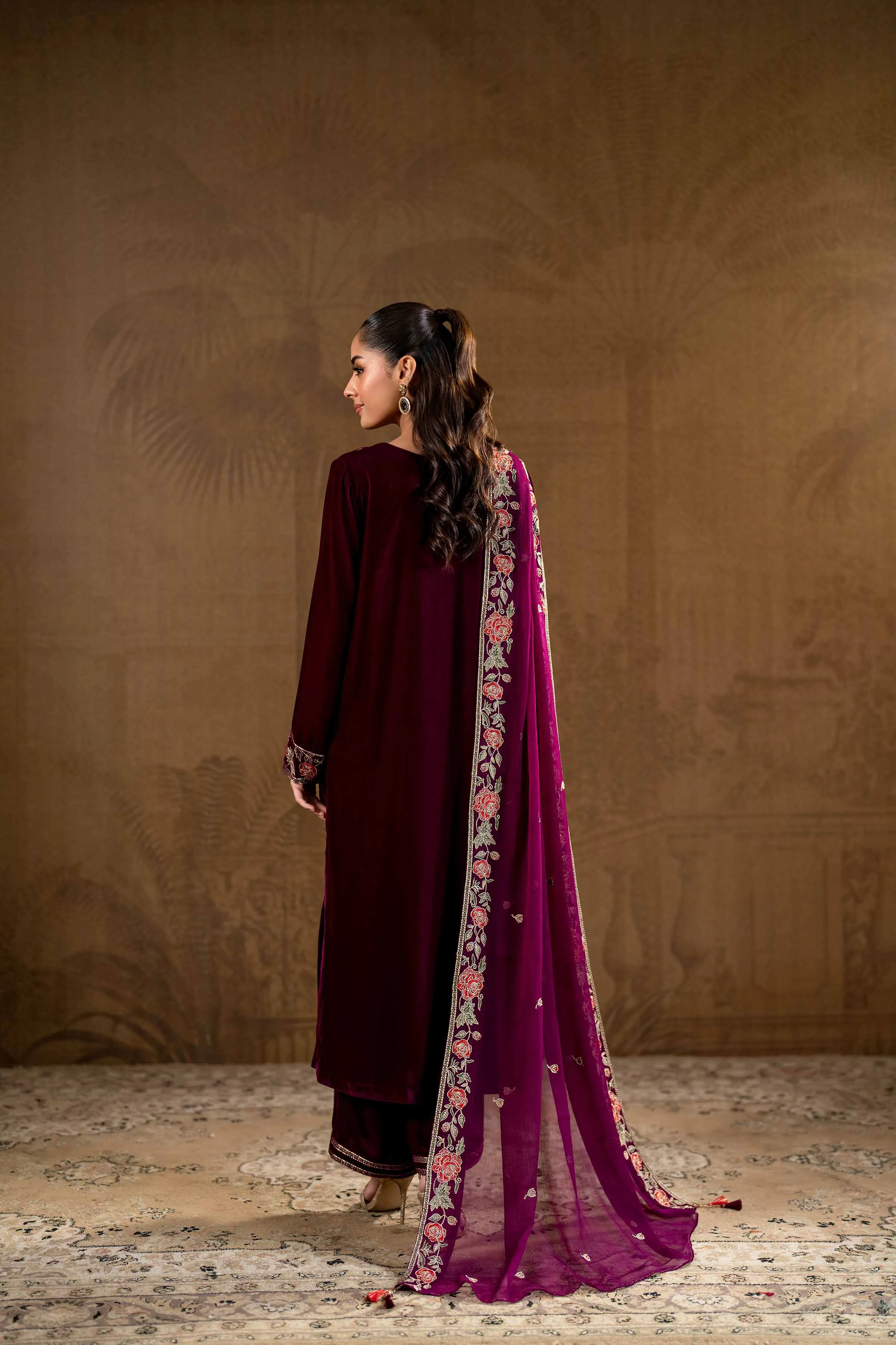 3 Piece - Embroidered Suit - KFW24-14