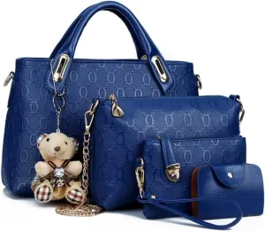 4pcs Set Handbags for Women Shoulder Bag Purse Card Holder Shopper Tote Satchels