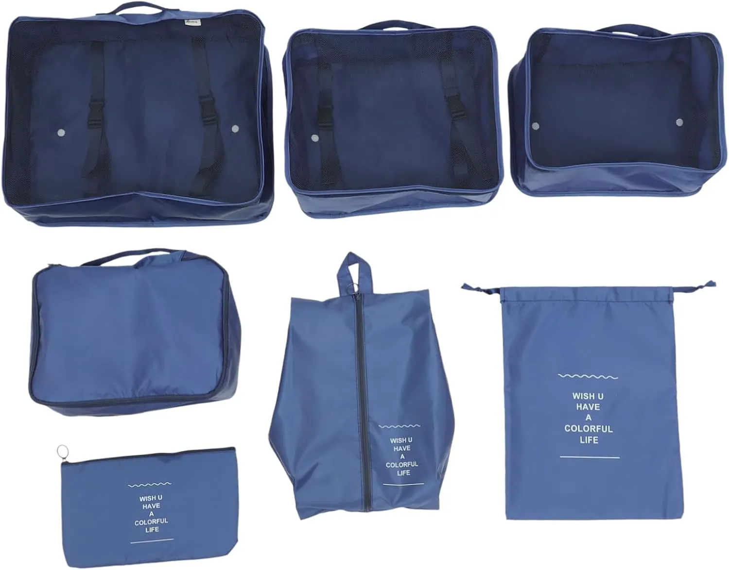 7pcs Travel Organizer Bags Packing Cubes Suitcase Set Luggage Organizers for Suitcases Packing Cubes for Travel