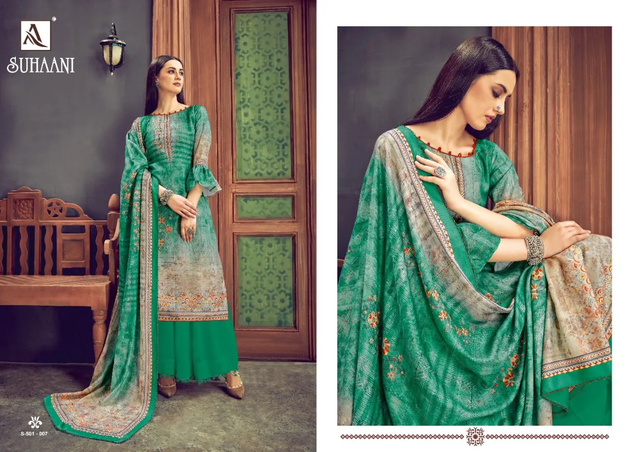 Alok Suit Presents Suhani Pure Pashmina Fancy Designer Salwar kameez
