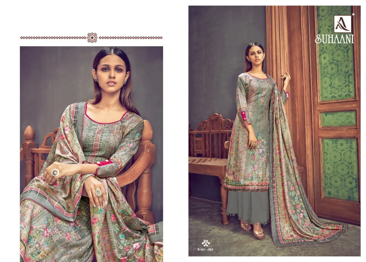 Alok Suit Presents Suhani Pure Pashmina Fancy Designer Salwar kameez