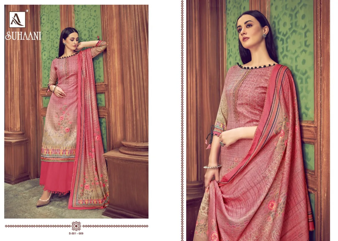 Alok Suit Presents Suhani Pure Pashmina Fancy Designer Salwar kameez