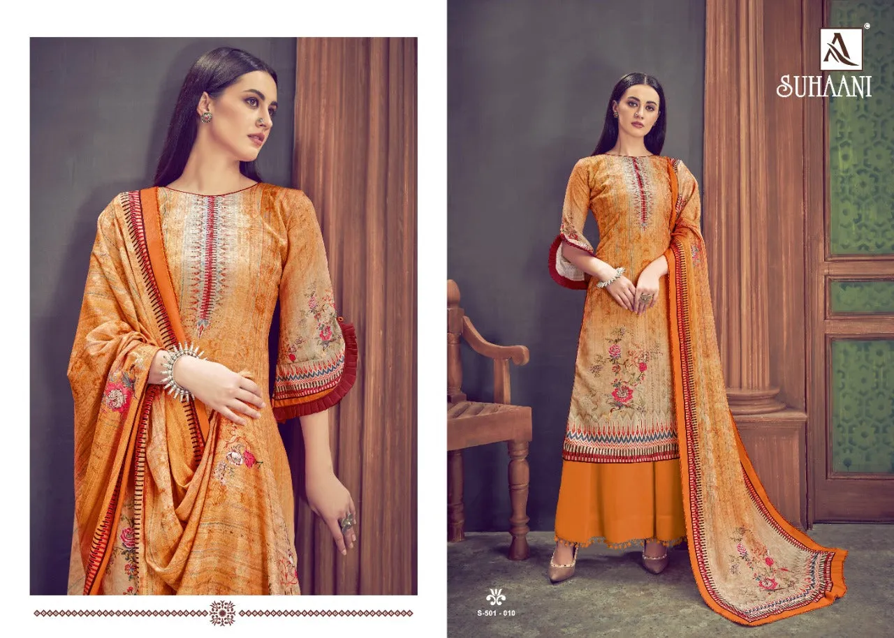 Alok Suit Presents Suhani Pure Pashmina Fancy Designer Salwar kameez