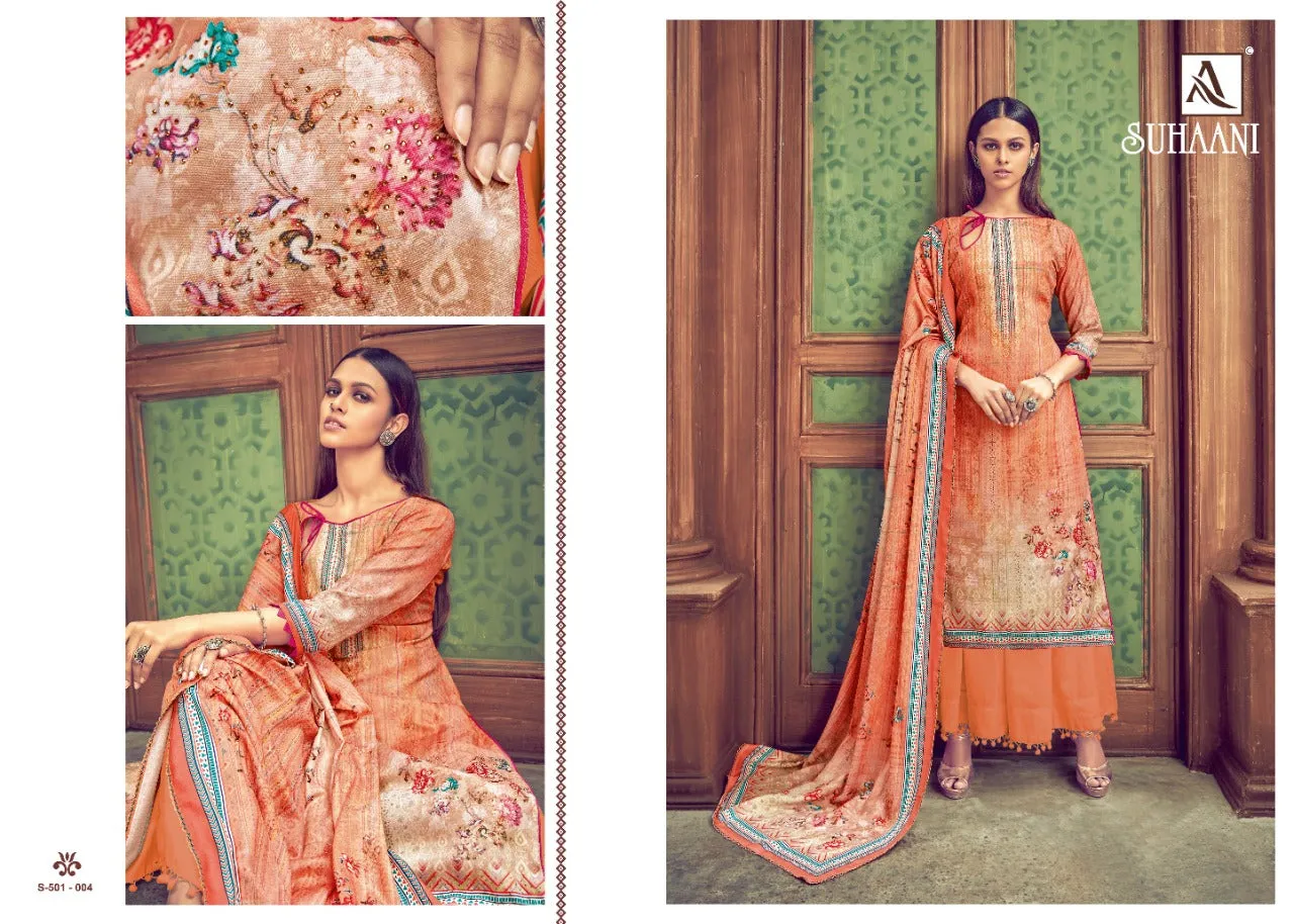 Alok Suit Presents Suhani Pure Pashmina Fancy Designer Salwar kameez