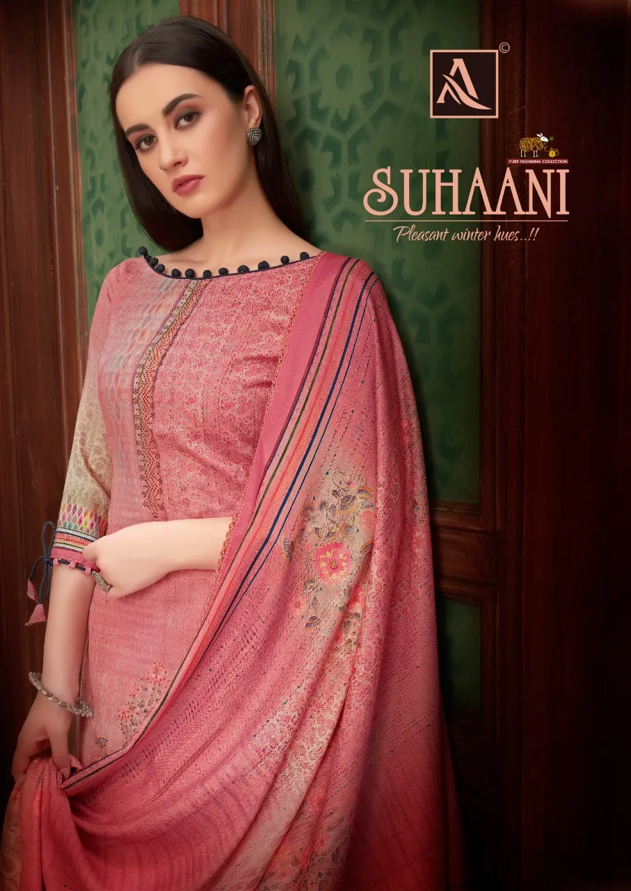 Alok Suit Presents Suhani Pure Pashmina Fancy Designer Salwar kameez