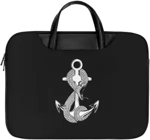 Anchor and Snake Laptop Case Slim Water Resistant Computer Bag with Handle Briefcase for Work