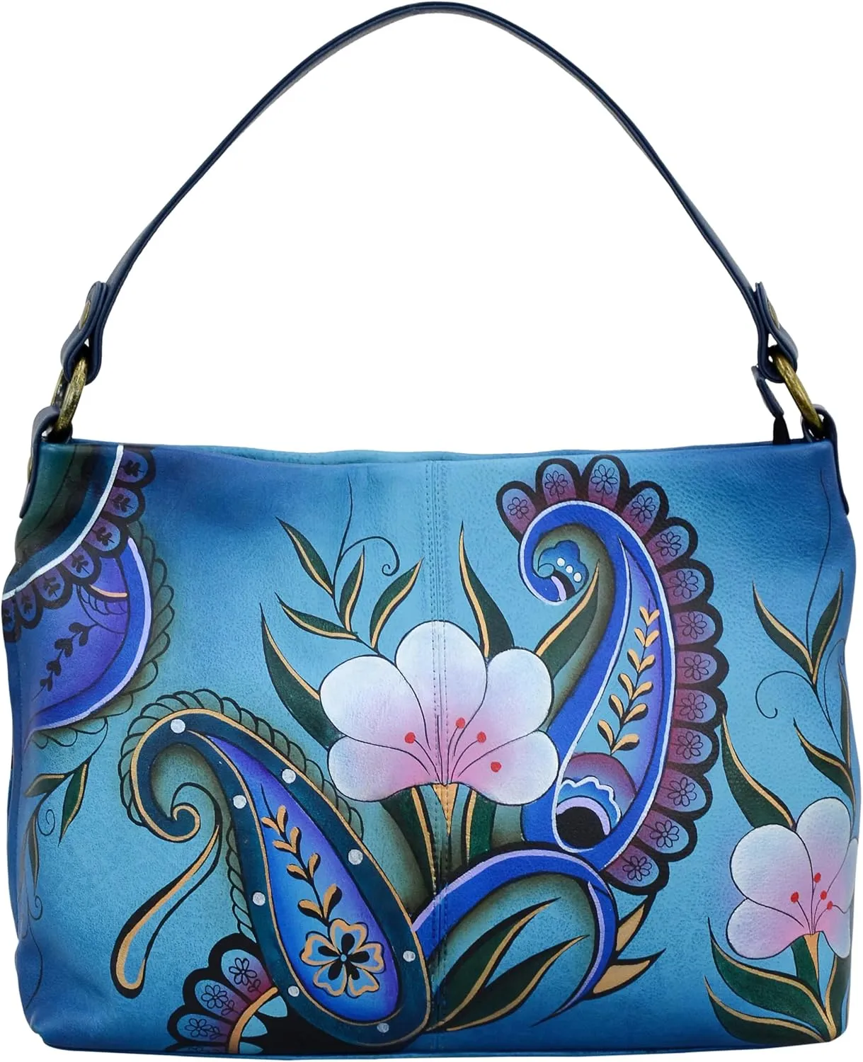 Anna by Anuschka Hand Painted Leather Women's Large Shoulder Hobo