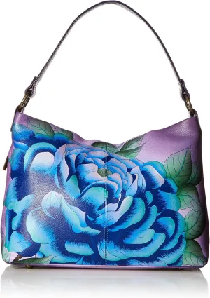 Anna by Anuschka Hand Painted Leather Women's Large Shoulder Hobo