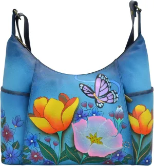 Anna by Anuschka Women's Leather Large Shoulder Hobo