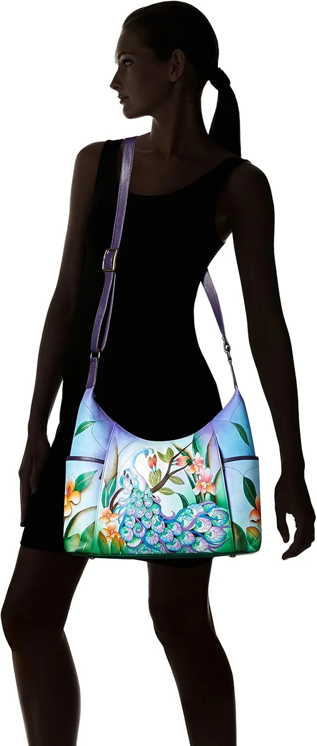 Anna by Anuschka Women's Leather Large Shoulder Hobo