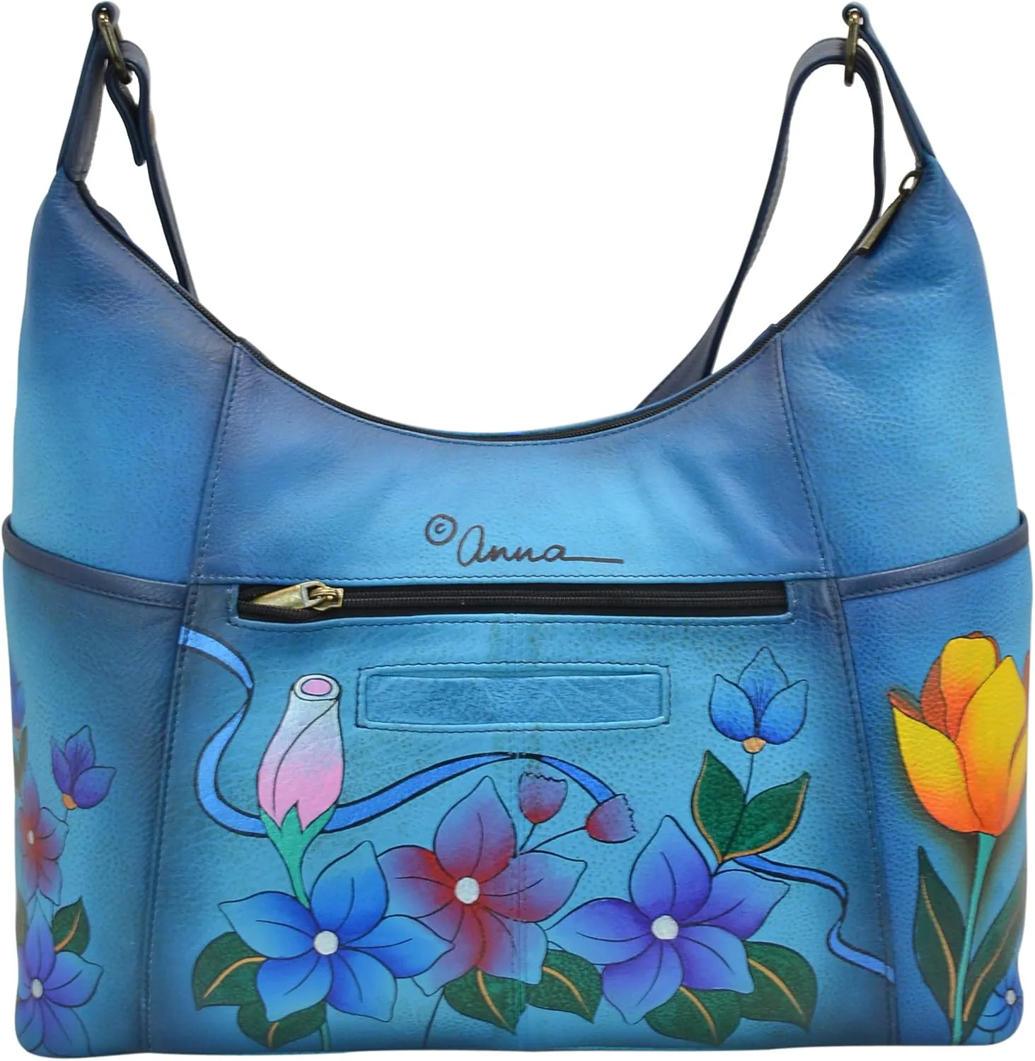 Anna by Anuschka Women's Leather Large Shoulder Hobo