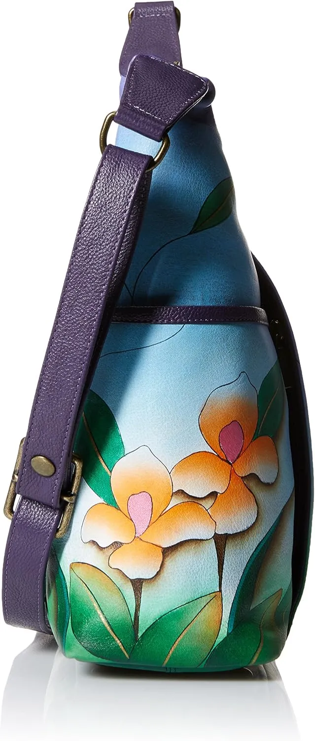 Anna by Anuschka Women's Leather Large Shoulder Hobo
