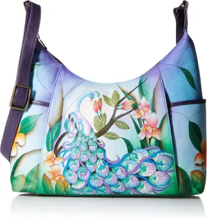 Anna by Anuschka Women's Leather Large Shoulder Hobo