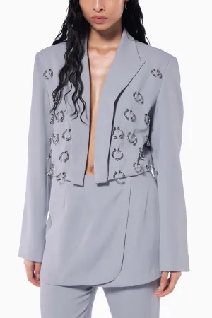 Ash Grey Septum Blazer