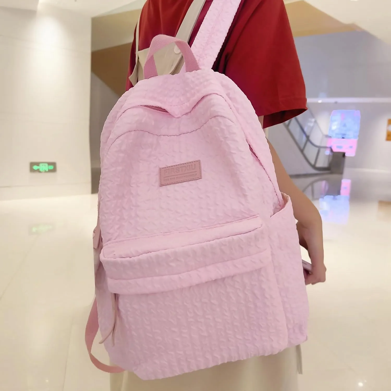 Backpack Purses for Women Practical Zipper Casual Purpose Tote Backpacks Fashion Soft Leather Outdoor Backpack(One Size)
