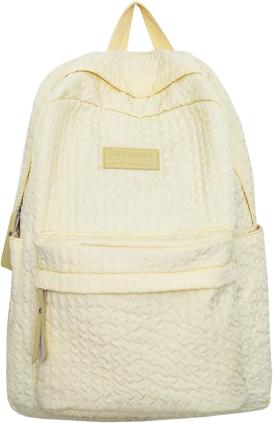 Backpack Purses for Women Practical Zipper Casual Purpose Tote Backpacks Fashion Soft Leather Outdoor Backpack(Yellow)