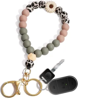 Beaded Keychain Wristlet 14k Gold Wrist Keychain Bracelet Cute Keychain Accessories Car Key Chain Bracelet for Women