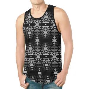 Black Fire Black and Gray New Tank Top for Men