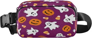 Boccsty Halloween Pumpkins Belt Bag for Women Men Dots Fanny Pack Small Waist Pouch Crossbody Bags for Outdoor Hiking Running Travel