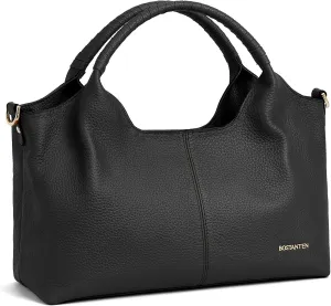 BOSTANTEN Genuine Leather Purses for Women Designer Handbags Crossbody Shoulder Bags Top Handle Satchel with Adjustable Strap