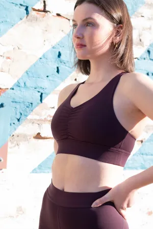Brooklyn Run Bra (plum)