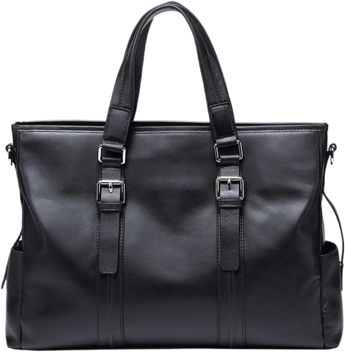 Business Briefcases Mens Genuine Leather Handbags Laptop Bags Messenger Shoulder Bags Carrying Cases