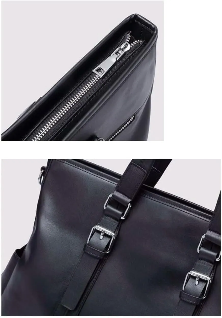 Business Briefcases Mens Genuine Leather Handbags Laptop Bags Messenger Shoulder Bags Carrying Cases