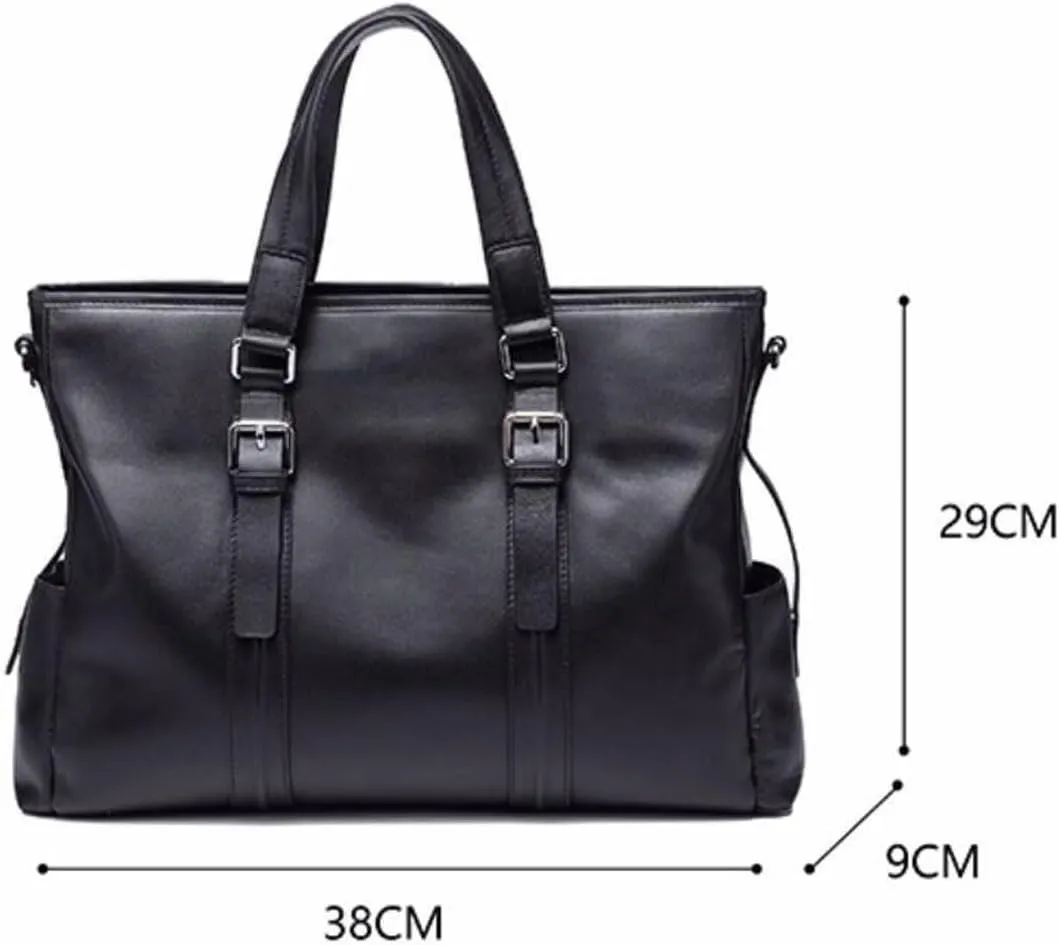 Business Briefcases Mens Genuine Leather Handbags Laptop Bags Messenger Shoulder Bags Carrying Cases