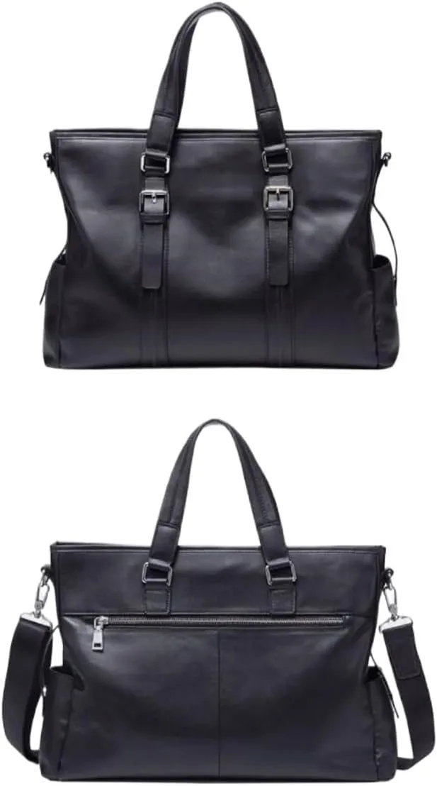 Business Briefcases Mens Genuine Leather Handbags Laptop Bags Messenger Shoulder Bags Carrying Cases