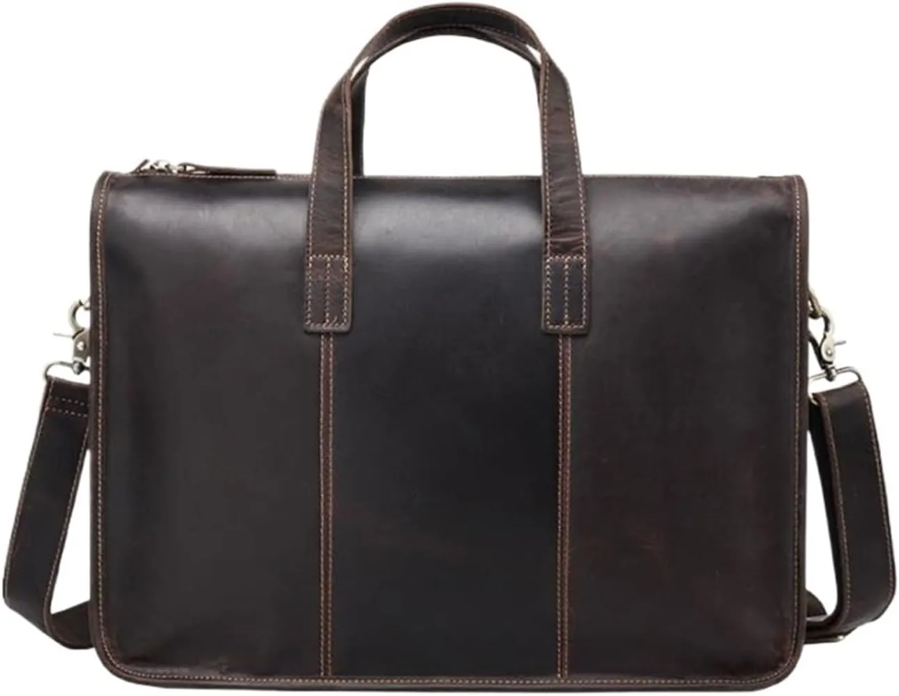 Business Handbags Briefcases Mens Genuine Leather Carrying Cases Messenger Shoulder Bags Laptop Bags