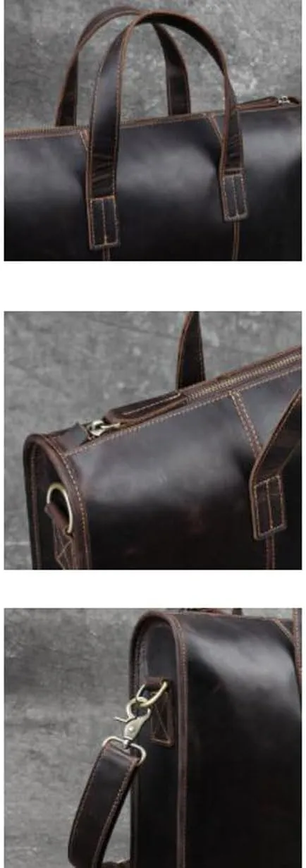 Business Handbags Briefcases Mens Genuine Leather Carrying Cases Messenger Shoulder Bags Laptop Bags