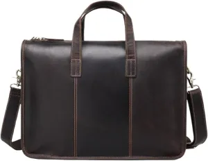 Business Handbags Briefcases Mens Genuine Leather Carrying Cases Messenger Shoulder Bags Laptop Bags