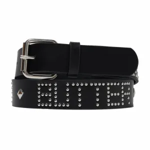 Butter Goods Leather Studded Belt (Black)