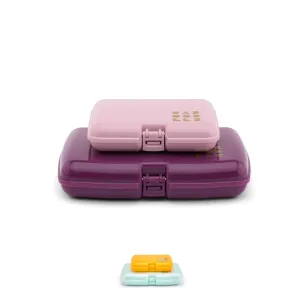 Caboodles Care Pack   Lil Bit Set, Pink & Violet, Travel Organizers for Makeup, Snap-Tight Latch for Mess-Free Travel, Compact Size