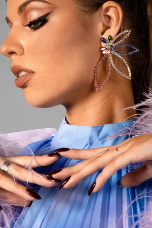 Cala Floral Diamond Earrings