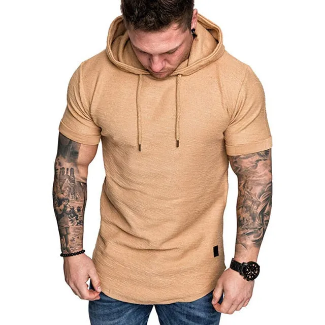 Casual Hoodies Short Sleeve Sweatshirt