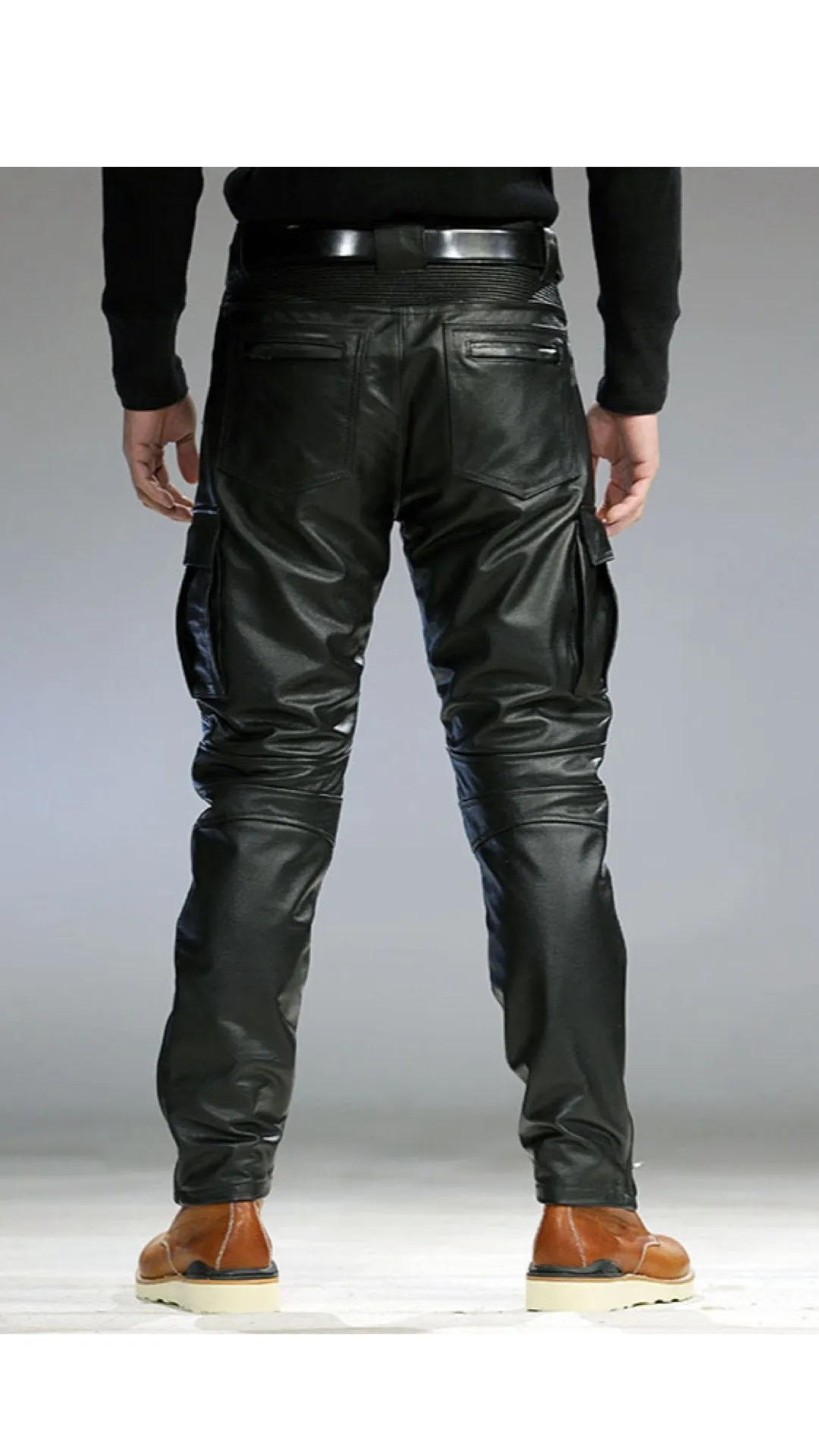 Chtravonov  - Pu Leather Pants for Men