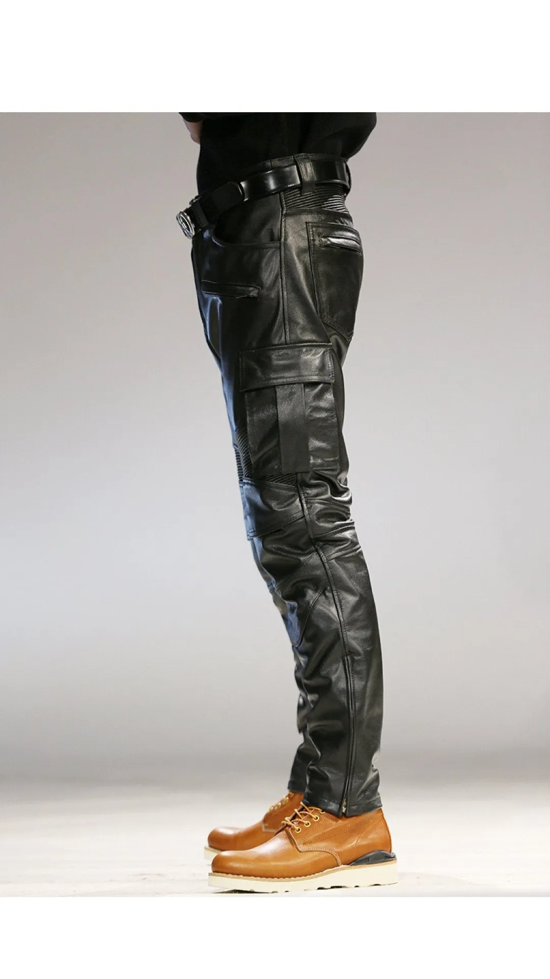 Chtravonov  - Pu Leather Pants for Men