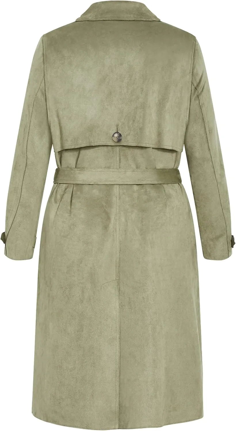 City Chic Women's Plus Size Coat-Cornwall Trench