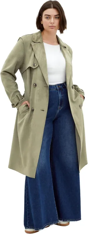 City Chic Women's Plus Size Coat-Cornwall Trench