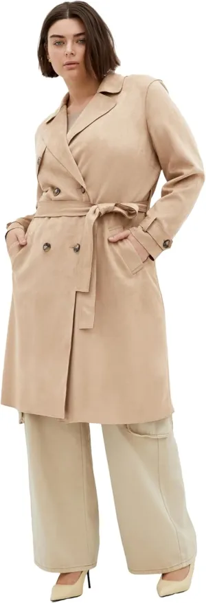 City Chic Women's Plus Size Coat-Cornwall Trench